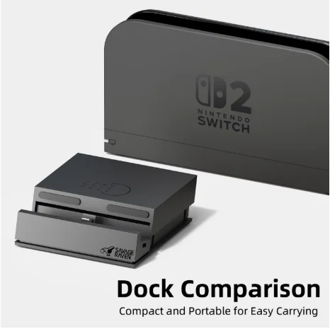 Savage Raven by Skull & Co. Jumpgate Dock USB C Hub Portable Stand Docking Station for Switch 2 and OLED Game Accessories
Savage Raven by Skull & Co. Jumpgate Dock USB C Hub Portable Stand Docking Station for Switch 2 and OLED Game Accessories