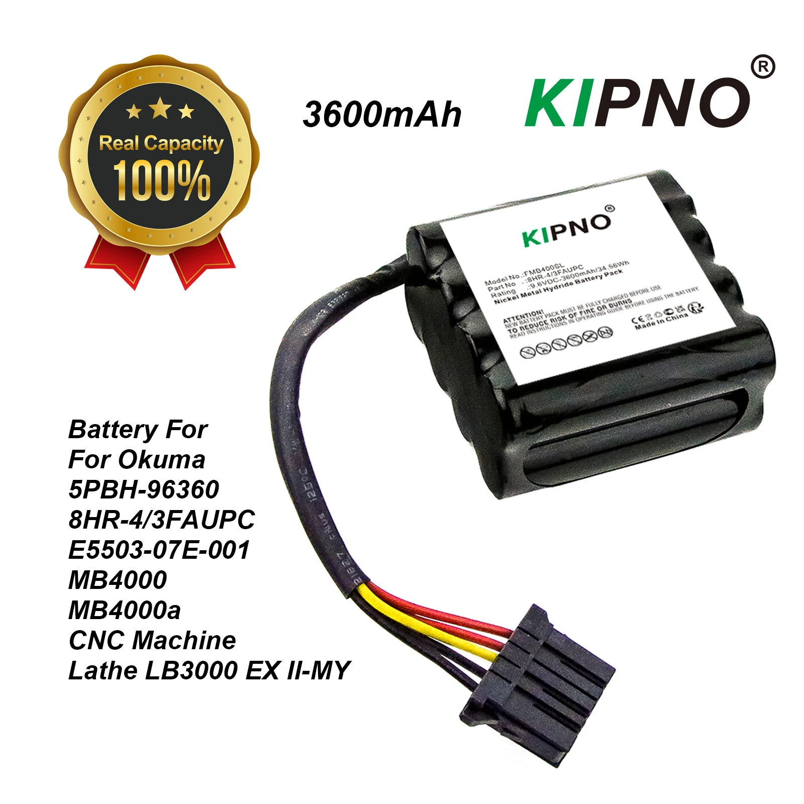 Аккумулятор ПЛК 3600 мАч 8HR-4/3FAUPC, E5503-07E-001, 5PBH-96360 для Okuma MB4000, MB4000a, станка с ЧПУ
Аккумулятор ПЛК 3600 мАч 8HR-4/3FAUPC, E5503-07E-001, 5PBH-96360 для Okuma MB4000, MB4000a, станка с ЧПУ
