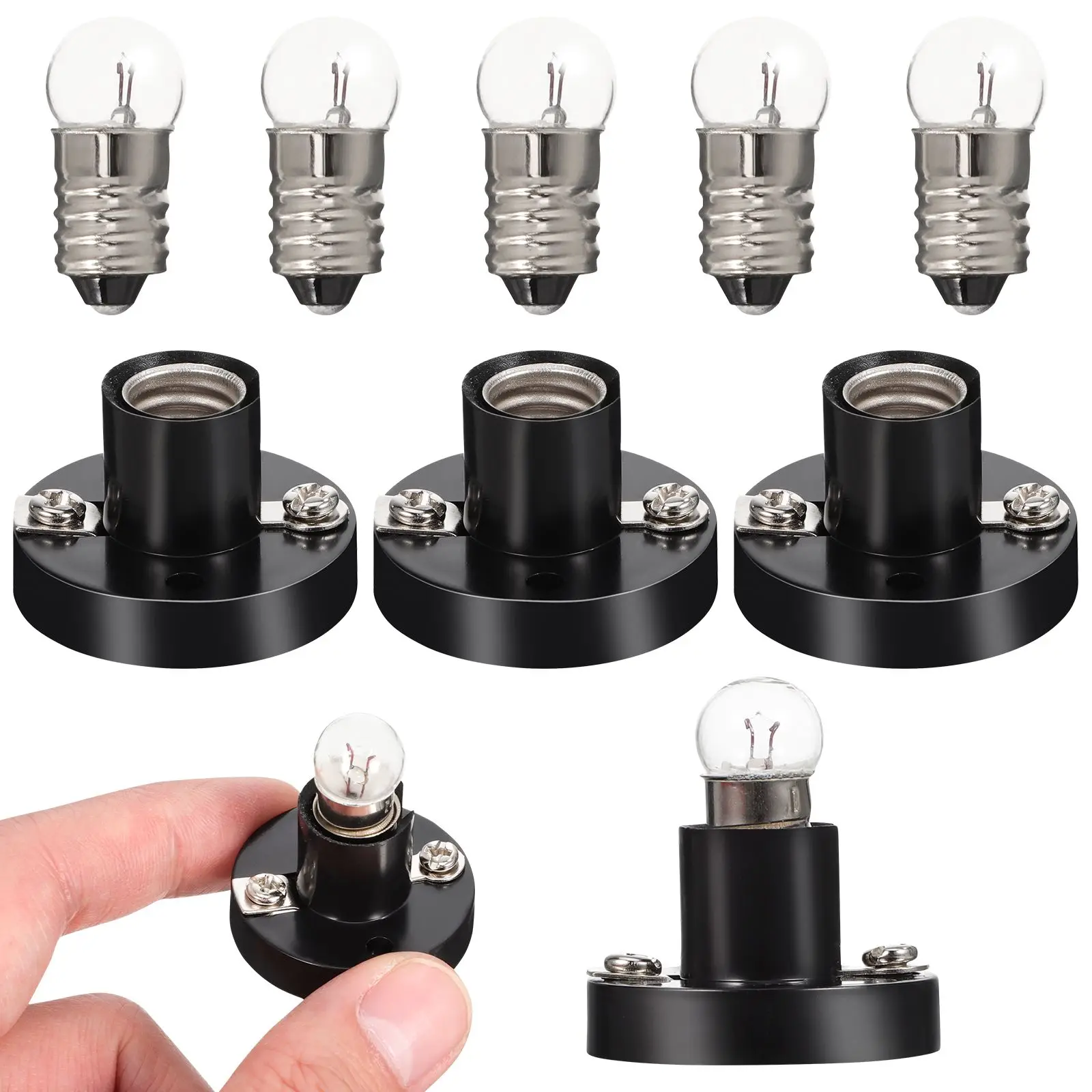 5 Pcs Screw Lamp Holder Experimental Light School Teaching Instruments Bracket Safe Plastic Electricity Bulb
5 Pcs Screw Lamp Holder Experimental Light School Teaching Instruments Bracket Safe Plastic Electricity Bulb