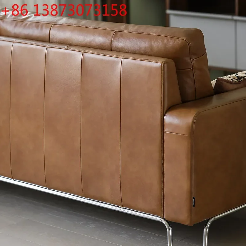 Genuine all-leather U sofa medieval Bauhaus first-layer cowhide high back chair
Genuine all-leather U sofa medieval Bauhaus first-layer cowhide high back chair