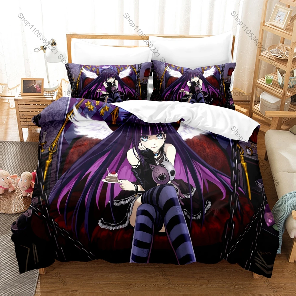 Panty Stocking Character Print Duvet Cover + 2 Pillowcases, Cute Anime Style Cozy Bedding for Daily Bedroom Use
Panty Stocking Character Print Duvet Cover + 2 Pillowcases, Cute Anime Style Cozy Bedding for Daily Bedroom Use