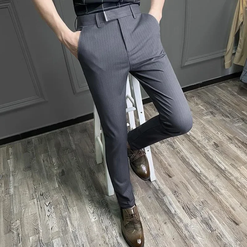 Men's Casual Pants Summer Trend Stretch Skinny Thin Male Trousers Plus Size Y2k Low Price Stylish Streetwear Clothes Slacks Big
Men's Casual Pants Summer Trend Stretch Skinny Thin Male Trousers Plus Size Y2k Low Price Stylish Streetwear Clothes Slacks Big