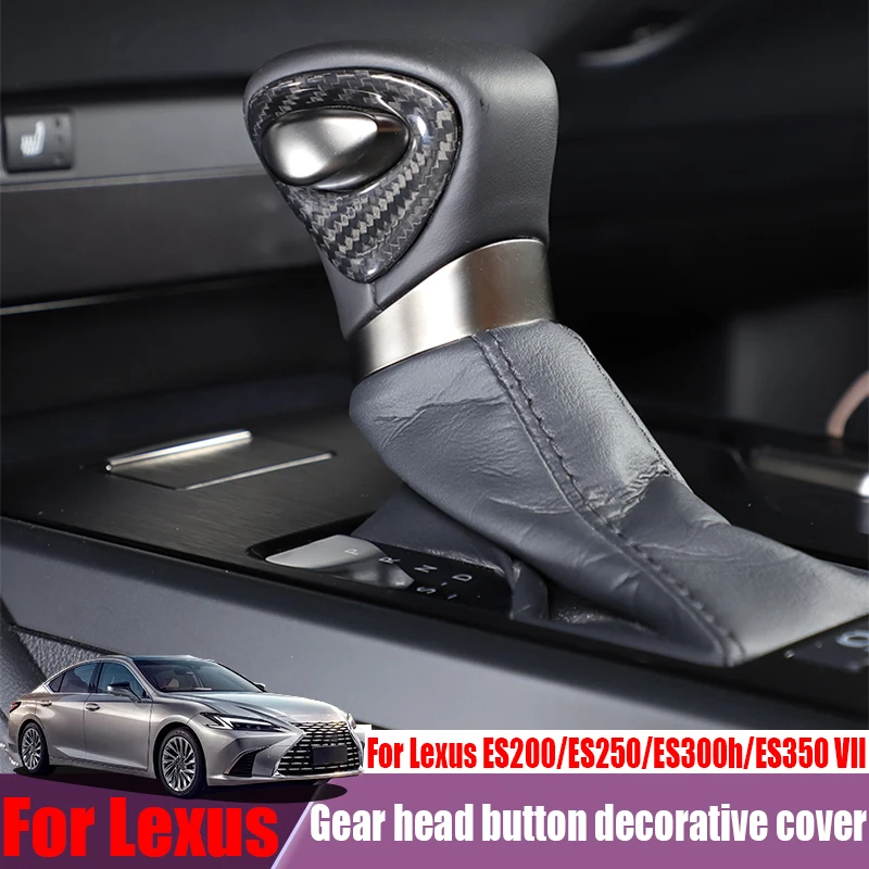 True carbon fiber gear shift button decorative cover car interior decoration accessories For Lexus ES200/ES250/ES300h/ES350 VII
True carbon fiber gear shift button decorative cover car interior decoration accessories For Lexus ES200/ES250/ES300h/ES350 VII