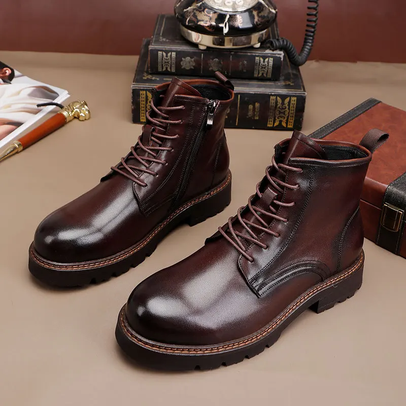 Vintage Mens Chelsea Boots Luxury Handmade Quality Comfortable 2026 Autumn Winter Fashion Round Toe Platform Casual Shoes Man
Vintage Mens Chelsea Boots Luxury Handmade Quality Comfortable 2026 Autumn Winter Fashion Round Toe Platform Casual Shoes Man