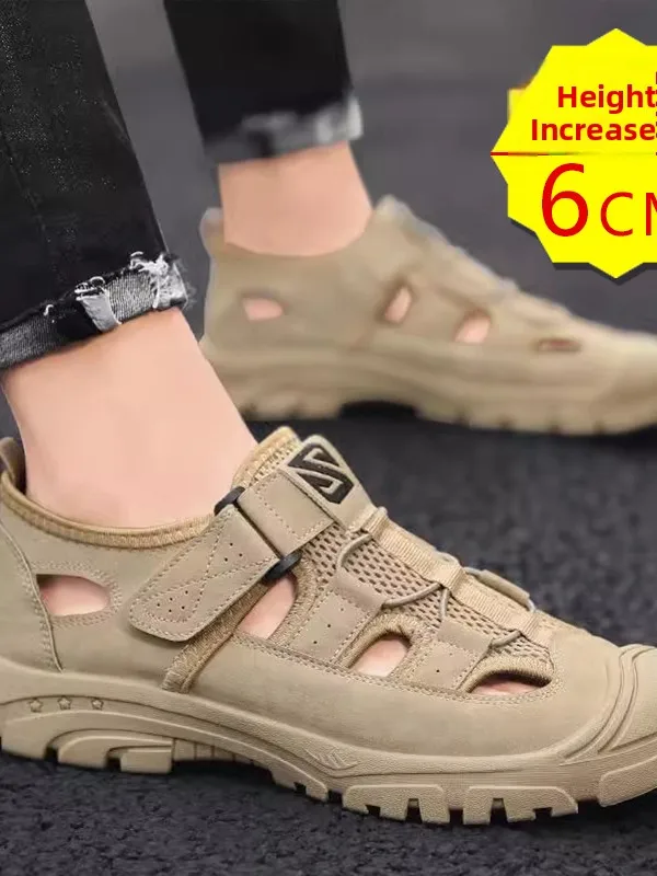 Men's Sandals Teenagers Invisible Heightening 6cm Beach Shoes 2024 New Breathable No Foot Odor Clog Clog Shoes Sport Style Sy...
Men's Sandals Teenagers Invisible Heightening 6cm Beach Shoes 2024 New Breathable No Foot Odor Clog Clog Shoes Sport Style Sy...