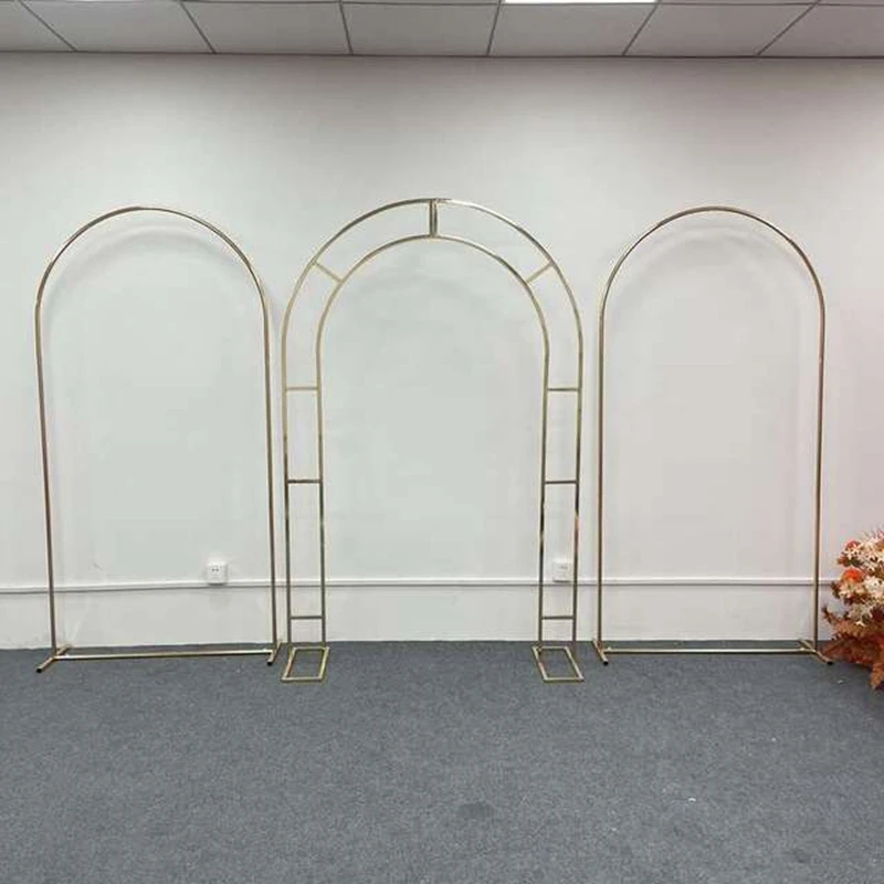 Gold-Plated Wedding Shiny Arch Screen, Geometric Framework, Stage Background Decoration, 3 PCs/Set
Gold-Plated Wedding Shiny Arch Screen, Geometric Framework, Stage Background Decoration, 3 PCs/Set