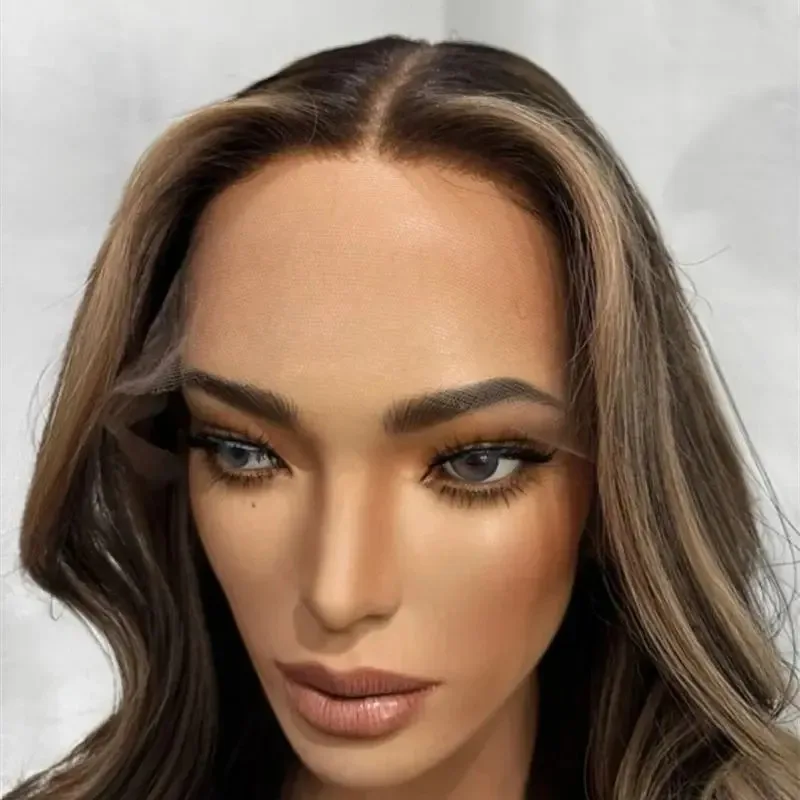 Soft Dark Brown Ombre Blonde Synthetic Lace Front Wig 13x4 HD Lace Short Wavy Bob Wig Natural Hairline for White Women
Soft Dark Brown Ombre Blonde Synthetic Lace Front Wig 13x4 HD Lace Short Wavy Bob Wig Natural Hairline for White Women
