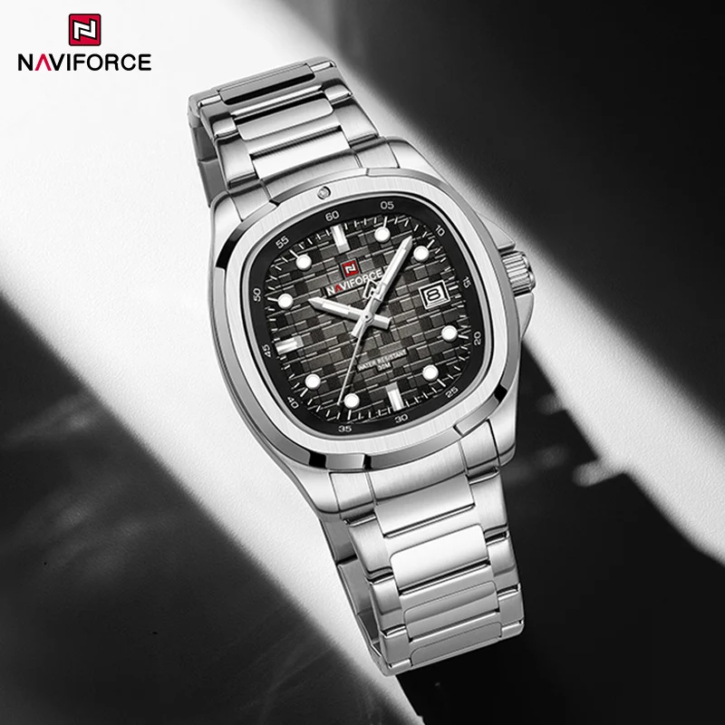 Top Brand NAVIFORCE Fashion Men Watches Luxury Wristwatches 3ATM Waterproof Quartz Stainless Steel Watches For Men Simple Clock
Top Brand NAVIFORCE Fashion Men Watches Luxury Wristwatches 3ATM Waterproof Quartz Stainless Steel Watches For Men Simple Clock