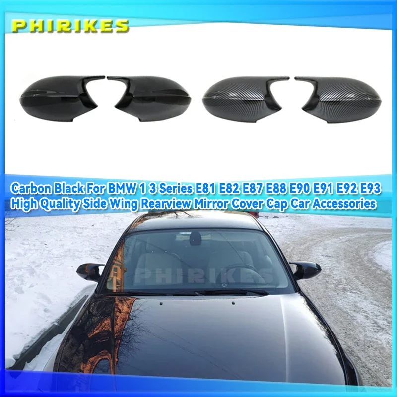 Car Side Door Rearview Side Mirror Cover Cap For BMW E90 E91 E92 E93 M3 Style E80 E81 E87 Auto Parts styling
Car Side Door Rearview Side Mirror Cover Cap For BMW E90 E91 E92 E93 M3 Style E80 E81 E87 Auto Parts styling