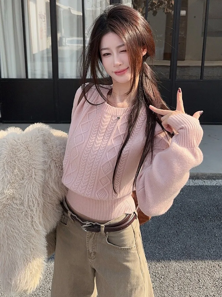 Fashionable Knitted round Neck Sweater Women's Autumn Winter New Style Pure Desire Spicy Girl Style Pullover Breathable Skin-...
Fashionable Knitted round Neck Sweater Women's Autumn Winter New Style Pure Desire Spicy Girl Style Pullover Breathable Skin-...