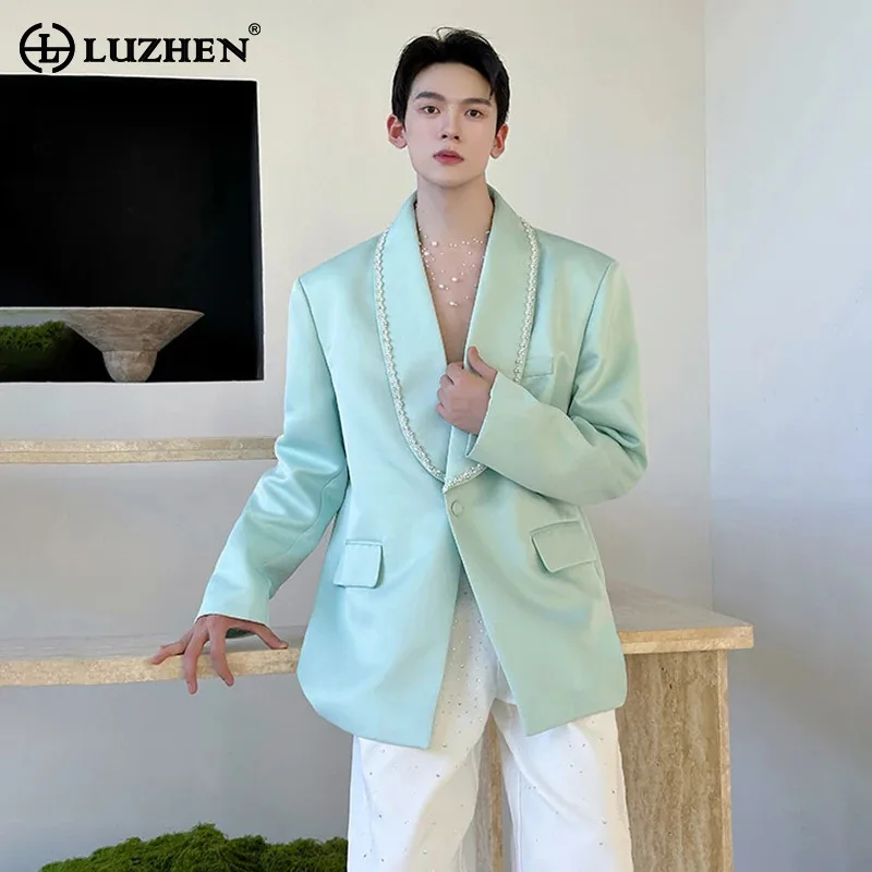 LUZHEN 2025 New Original Luxury Personalized Patchwork Neck Design Handsome Blazer Coat Men's Stylish Elegant Male Jacket JY4879
LUZHEN 2025 New Original Luxury Personalized Patchwork Neck Design Handsome Blazer Coat Men's Stylish Elegant Male Jacket JY4879