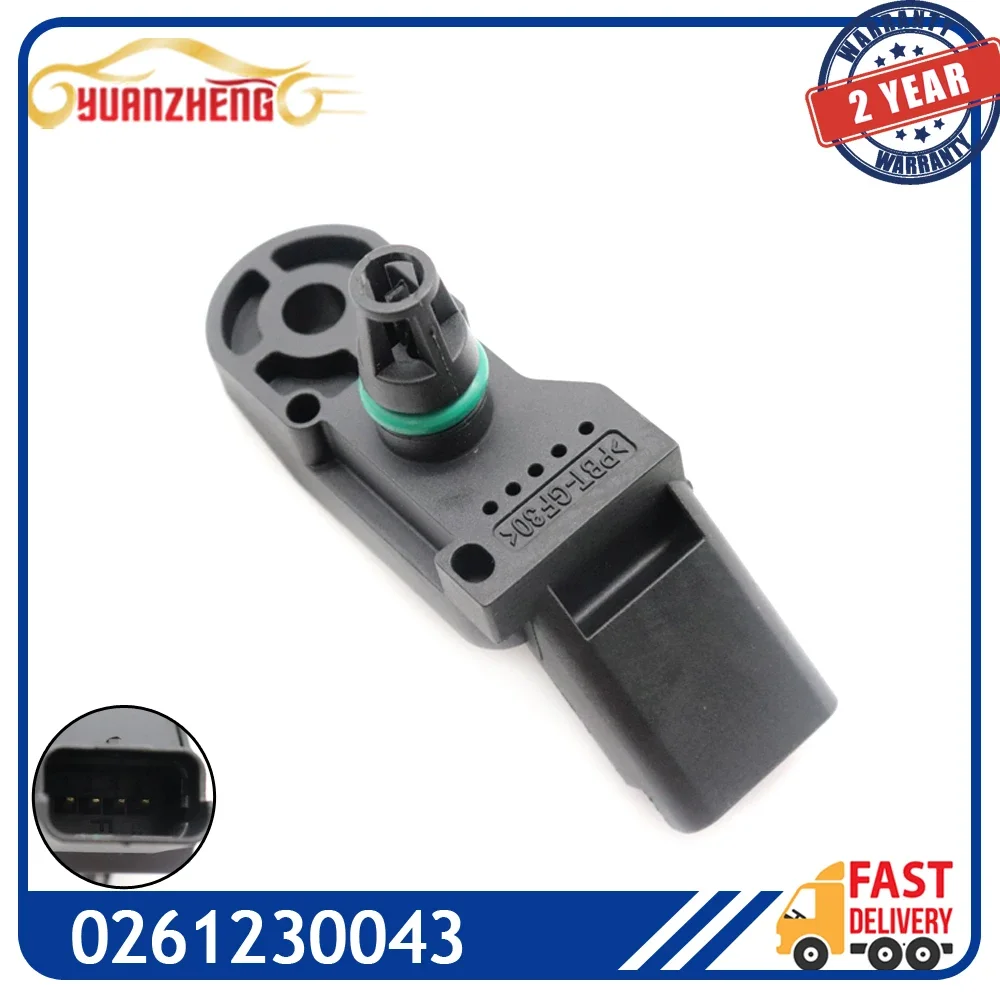 Car Manifold Absolute Boost Air Pressure MAP Sensor For PEUGEOT 1007 106 206 207 306 307 407 BIPPER EXPERT PARTNER 0261230043
Car Manifold Absolute Boost Air Pressure MAP Sensor For PEUGEOT 1007 106 206 207 306 307 407 BIPPER EXPERT PARTNER 0261230043