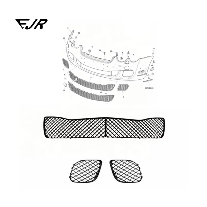 For Bentley Flying Spur (2006-2012) Black Front Bumper Under Grille OEM 3W5807667D 3W5807682E 3W5807683E
For Bentley Flying Spur (2006-2012) Black Front Bumper Under Grille OEM 3W5807667D 3W5807682E 3W5807683E