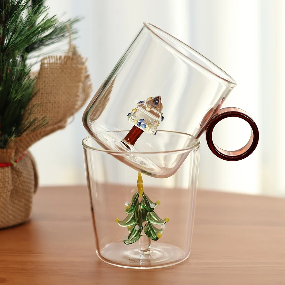 3D Christmas Tree Glass Cup Transparent Drinkware Unique Shape Water Tumbler Creative Design Cup Festive Style Home Tableware
3D Christmas Tree Glass Cup Transparent Drinkware Unique Shape Water Tumbler Creative Design Cup Festive Style Home Tableware