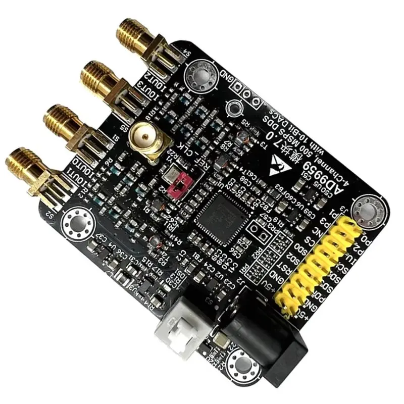 Модуль Opensourcesdrlab AD9959, высокоскоростной DDS-модуль, четыре канала, 200 МГц, с 4 ВЧ-трансформаторами, генератор сигналов
Модуль Opensourcesdrlab AD9959, высокоскоростной DDS-модуль, четыре канала, 200 МГц, с 4 ВЧ-трансформаторами, генератор сигналов