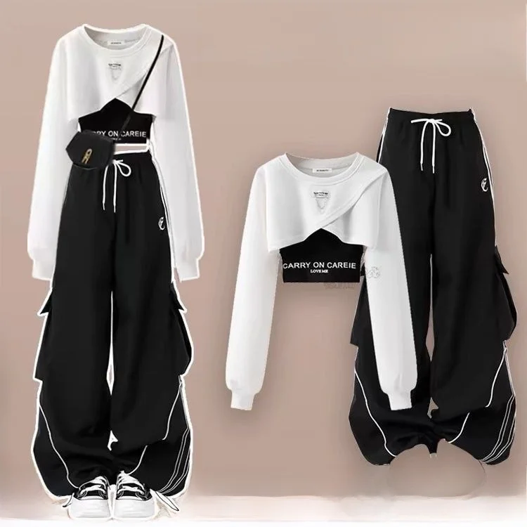 Modern Dance Performance Outfit Jazz Dance Street Dance Set Spring Autumn Clothing Kpop Style Long Sleeve round Neck Top
Modern Dance Performance Outfit Jazz Dance Street Dance Set Spring Autumn Clothing Kpop Style Long Sleeve round Neck Top