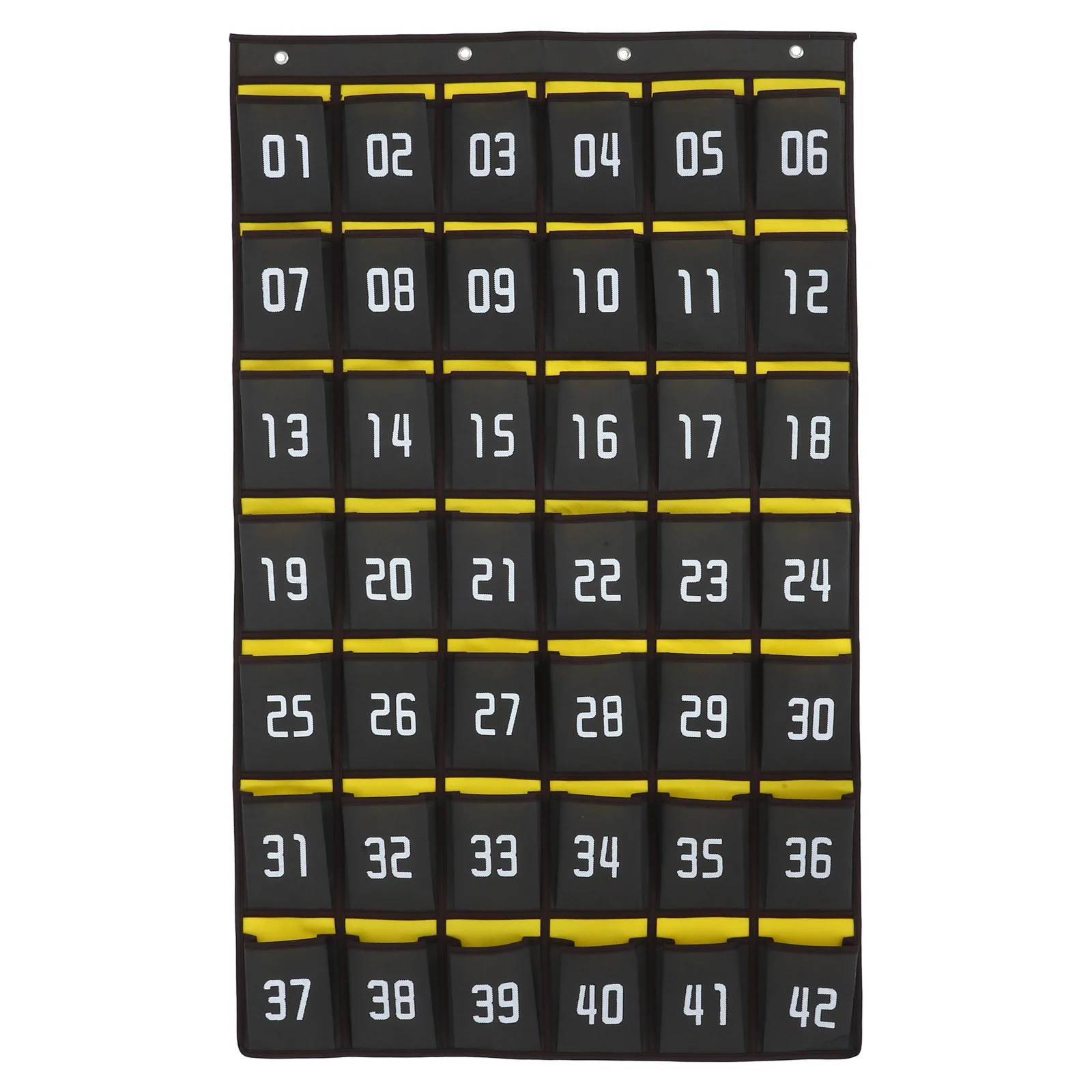42 Pockets Wall Hanging Phone Storage Bag Non woven Fabric Thick Plating Holes Special Hooks Enlarged Design Numbered for Large
42 Pockets Wall Hanging Phone Storage Bag Non woven Fabric Thick Plating Holes Special Hooks Enlarged Design Numbered for Large