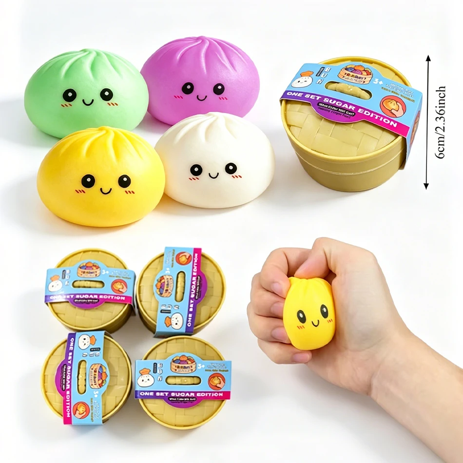 Squishy-Simulated Dumpling&Baozi Blind Box Reusable Low Rebound Sensory Dough Ball For Relieve Anxiety&Release Emotions
Squishy-Simulated Dumpling&Baozi Blind Box Reusable Low Rebound Sensory Dough Ball For Relieve Anxiety&Release Emotions