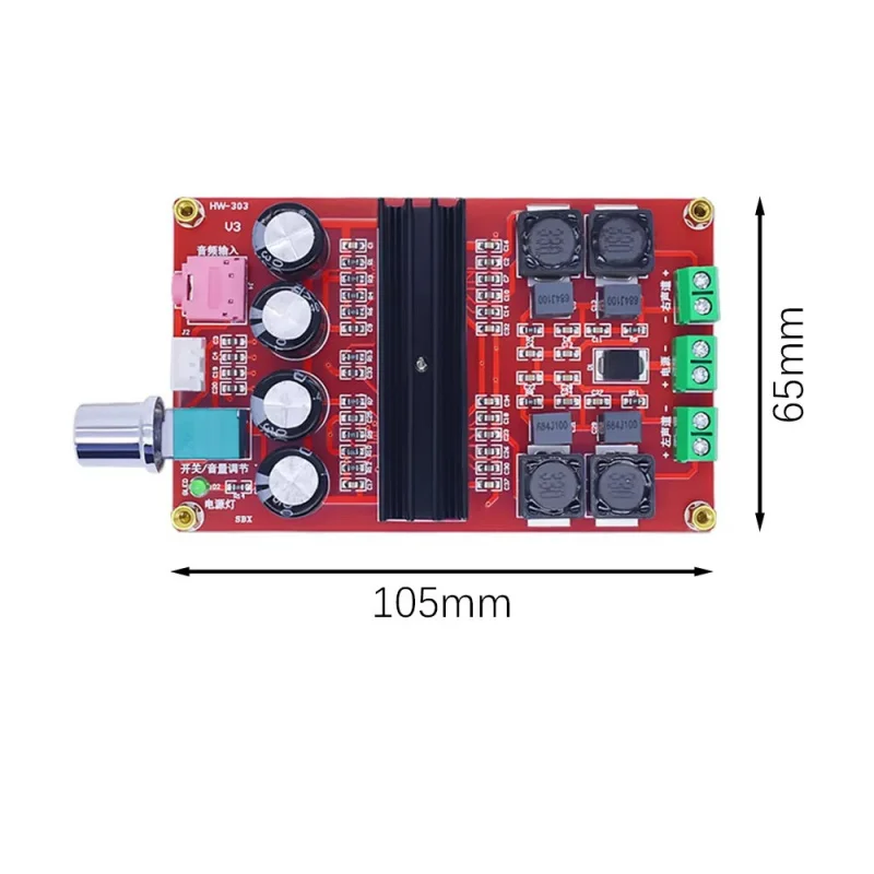 XH-M190 TDA3116D2High Power Digital Amplifier Board2*100W TPA3116Dual Channel Amplifier Board
XH-M190 TDA3116D2High Power Digital Amplifier Board2*100W TPA3116Dual Channel Amplifier Board
