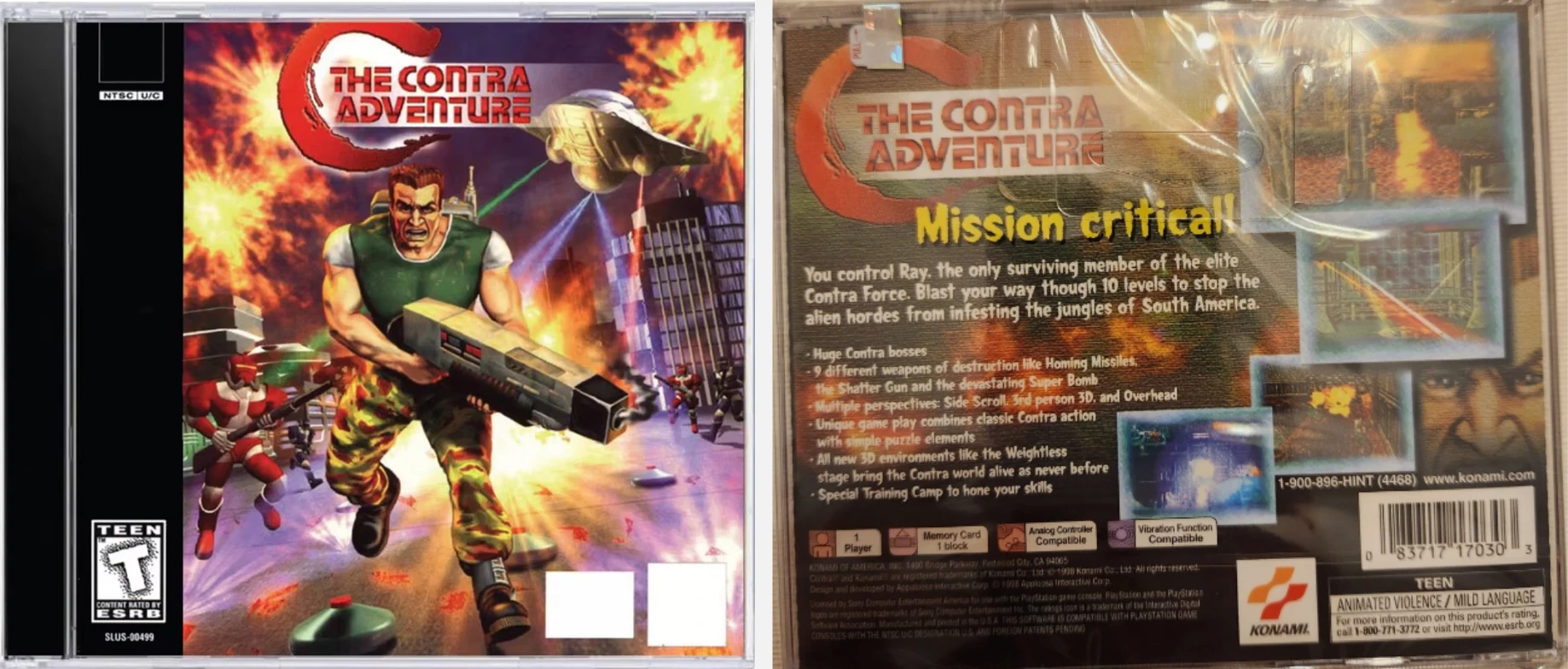 PS1 Copy Disc Contra Adventure Game Optical Drive Retro Video Direct Reading Game parts
PS1 Copy Disc Contra Adventure Game Optical Drive Retro Video Direct Reading Game parts