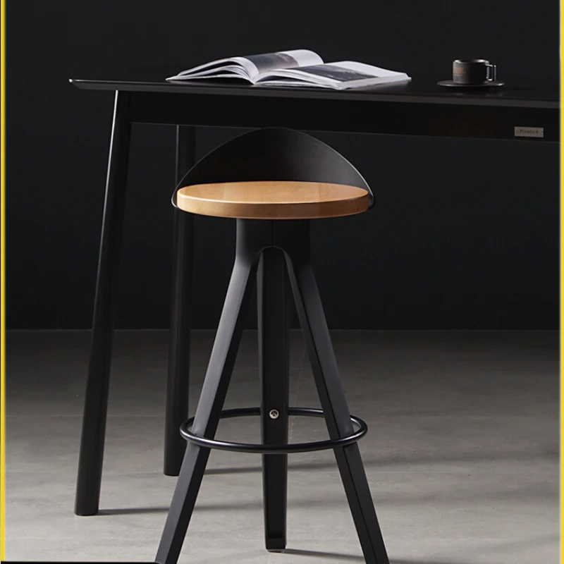 Simple high stool household modern cafe bar chair small apartment industrial wind
Simple high stool household modern cafe bar chair small apartment industrial wind