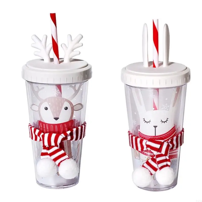 34YA Portable Straw Cup with Lid Rabbit/Elk Shaped Juice Cup Reusable Travel Mug Christmas Gift for Family, Kids
34YA Portable Straw Cup with Lid Rabbit/Elk Shaped Juice Cup Reusable Travel Mug Christmas Gift for Family, Kids
