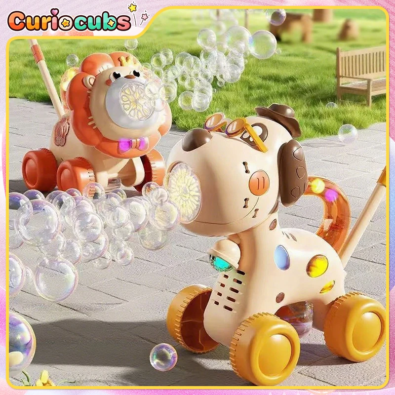 Electric Animal Bubble Cart 2in1 Handheld Automatic Soap Bubble Blower Machine Toddler Trolley with Music Outdoor Toy Party Gift
Electric Animal Bubble Cart 2in1 Handheld Automatic Soap Bubble Blower Machine Toddler Trolley with Music Outdoor Toy Party Gift