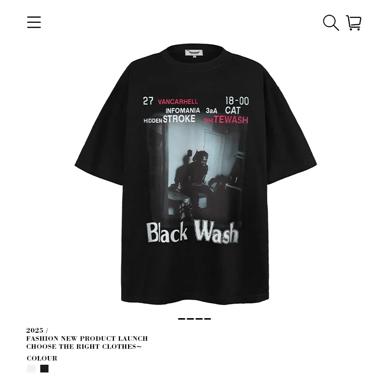 New Short-sleeved Loose Men's T-shirt Summer Casual Loose Hip-hop Street Trend Pure 100% Cotton T-shirt Men's Large Size Tops
New Short-sleeved Loose Men's T-shirt Summer Casual Loose Hip-hop Street Trend Pure 100% Cotton T-shirt Men's Large Size Tops