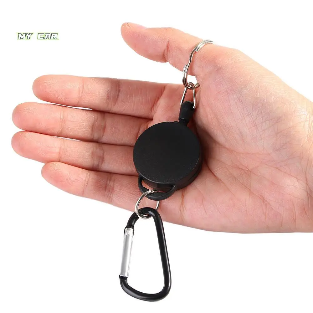 High Elasticity Creative Keychain Nylon Wire Rope Anti-Lost Outdoor Sports Key Ring ID Card Holder Badge Reel
High Elasticity Creative Keychain Nylon Wire Rope Anti-Lost Outdoor Sports Key Ring ID Card Holder Badge Reel