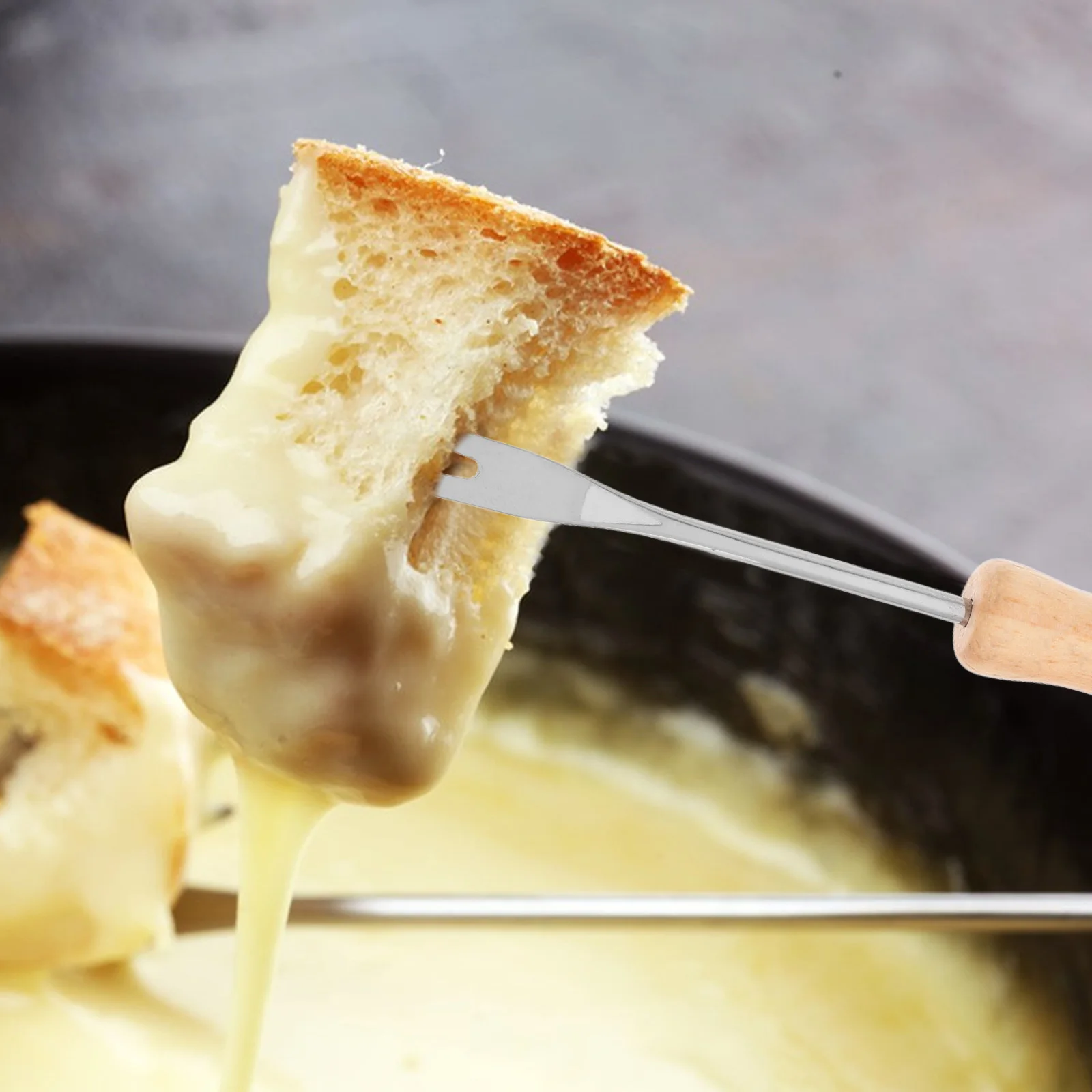 6Pcs Stirring Fork Wooden Handle Chocolate Fondue Forks Mini Dipping Fork Cheese Fruit Ice Cream Appetizer Fondue Set
6Pcs Stirring Fork Wooden Handle Chocolate Fondue Forks Mini Dipping Fork Cheese Fruit Ice Cream Appetizer Fondue Set