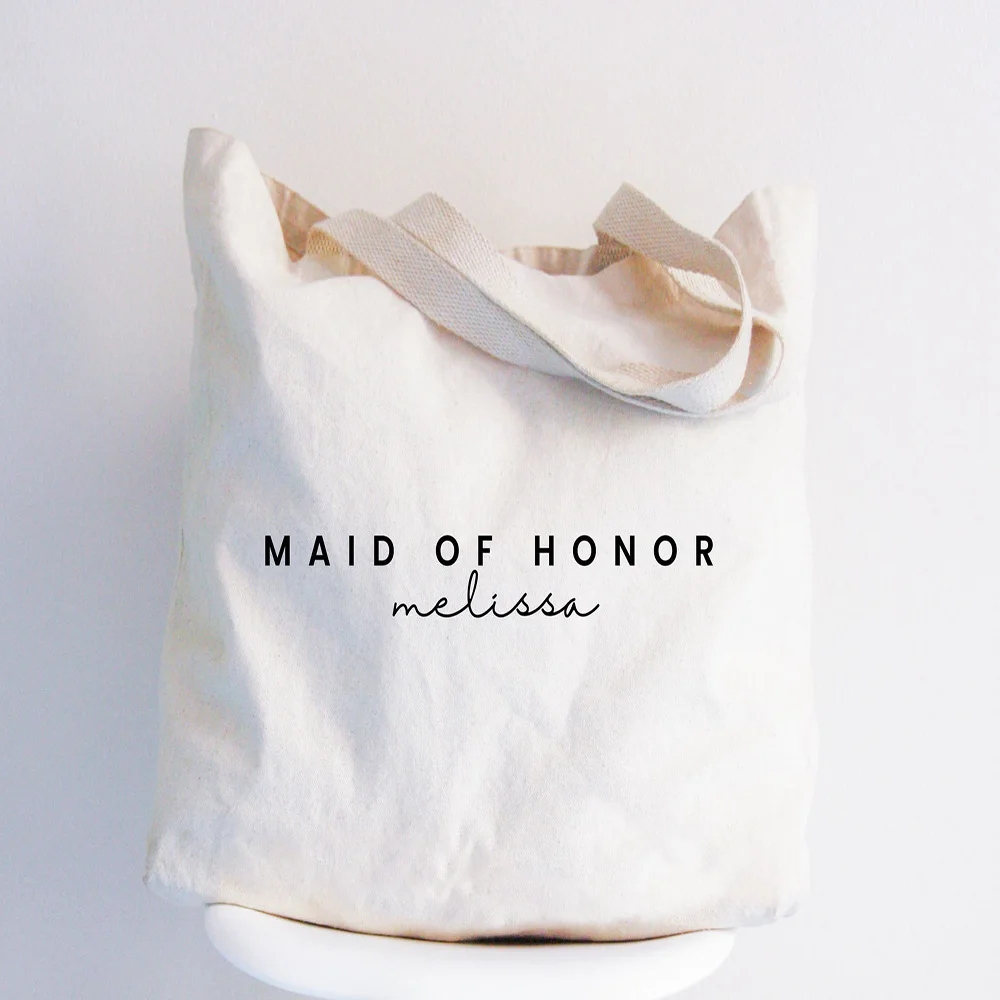 Custom Bride and Bridesmaid Tote Bag Personalized with Names Lightweight Canvas for Maid of Honor Bridal Party Shopper
Custom Bride and Bridesmaid Tote Bag Personalized with Names Lightweight Canvas for Maid of Honor Bridal Party Shopper