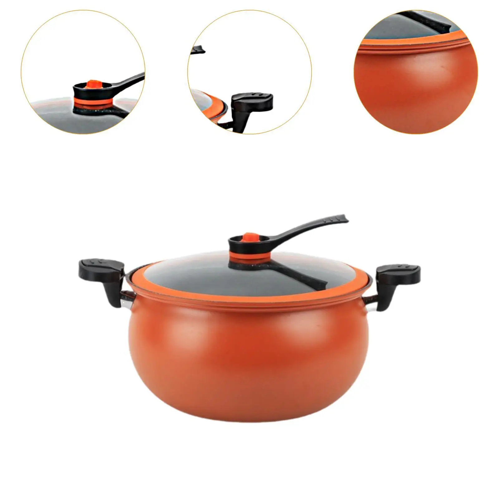 Micro Pressure Cooker Cookware Household Multipurpose Kitchenware Stew Pot Simmer Pot for Food Noodles Cereals Frying Stewing
Micro Pressure Cooker Cookware Household Multipurpose Kitchenware Stew Pot Simmer Pot for Food Noodles Cereals Frying Stewing