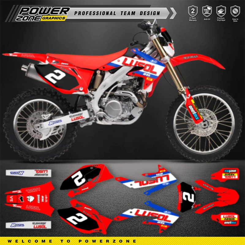PowerZone For HONDA CRF450X 2018 2017-2005 Custom Graphics Backgrounds Decals Stickers Kits Name Number Custom
PowerZone For HONDA CRF450X 2018 2017-2005 Custom Graphics Backgrounds Decals Stickers Kits Name Number Custom