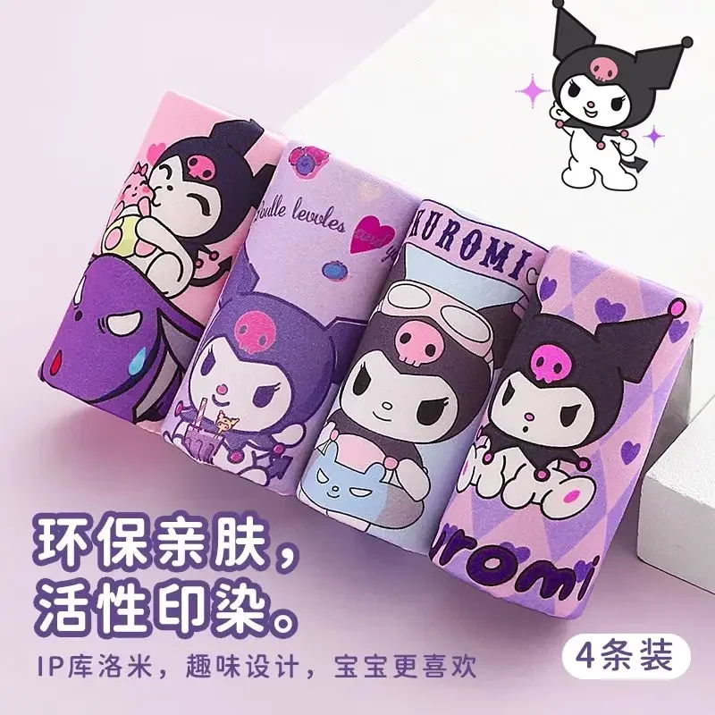4pcs Kawaii Sanrio Anime Cinnamoroll Kuromi Children Cotton Briefs Ins Cute My Melody Underwear Pants Clothing Gifts for Kids
4pcs Kawaii Sanrio Anime Cinnamoroll Kuromi Children Cotton Briefs Ins Cute My Melody Underwear Pants Clothing Gifts for Kids