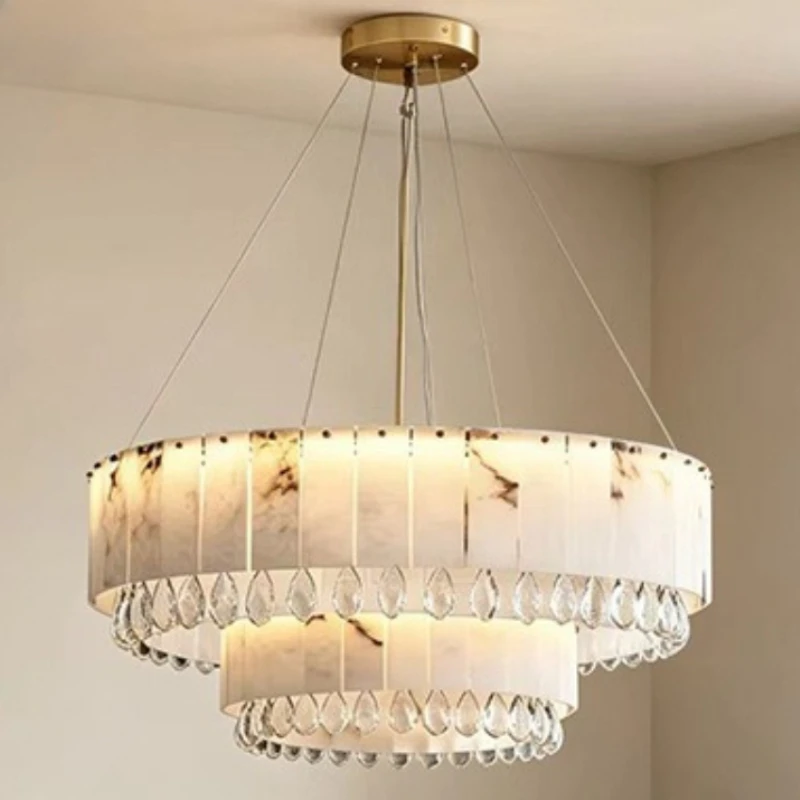 Spanish Luxurious Style Marble Pendant Light for Living Room Villa Ambiance Home Decorating Interior Court Hanging Chandeliers
Spanish Luxurious Style Marble Pendant Light for Living Room Villa Ambiance Home Decorating Interior Court Hanging Chandeliers