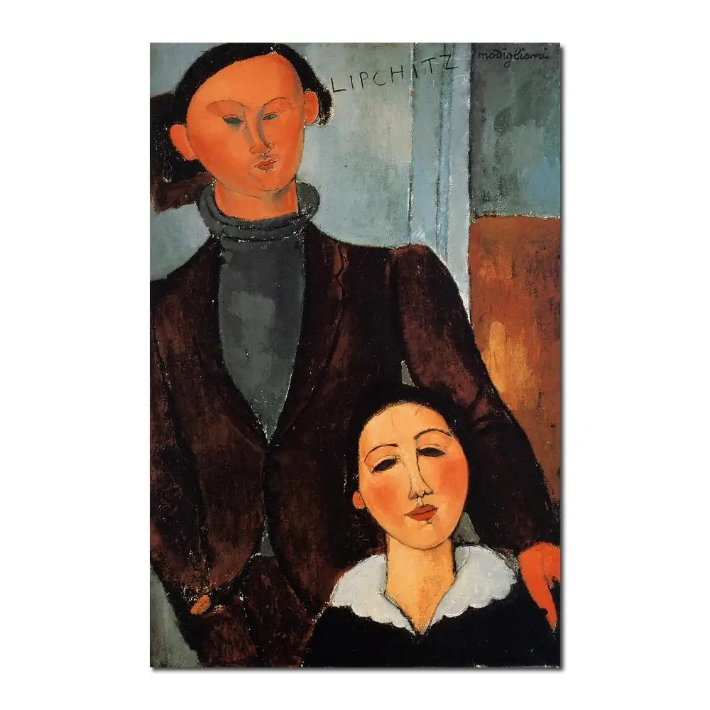 Jacques and Berthe Lipchitz Amedeo Modigliani oil painting for sale online High quality Portrait painting woman Hand painted
Jacques and Berthe Lipchitz Amedeo Modigliani oil painting for sale online High quality Portrait painting woman Hand painted