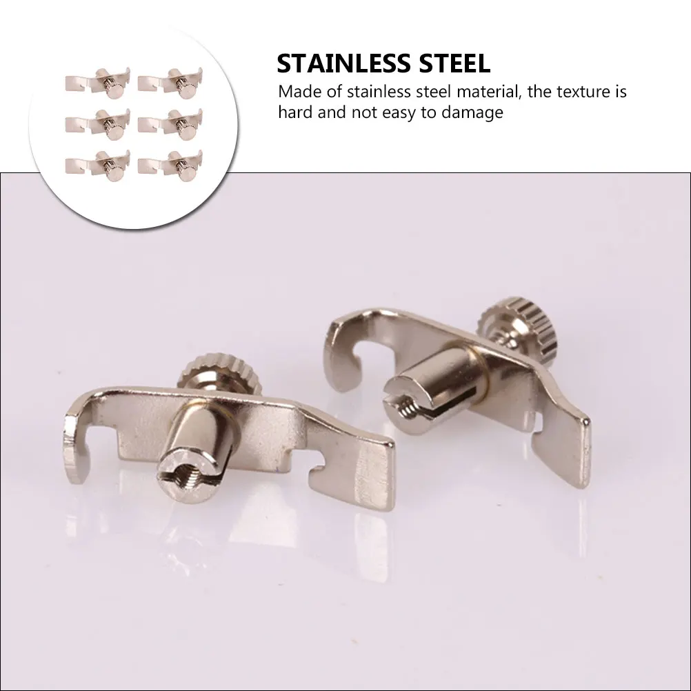 6 Pcs Erhu Tuner Stainless Steel Fine Adjuster String Instruments Professional Durable Silver Accessories Violin Parts
6 Pcs Erhu Tuner Stainless Steel Fine Adjuster String Instruments Professional Durable Silver Accessories Violin Parts