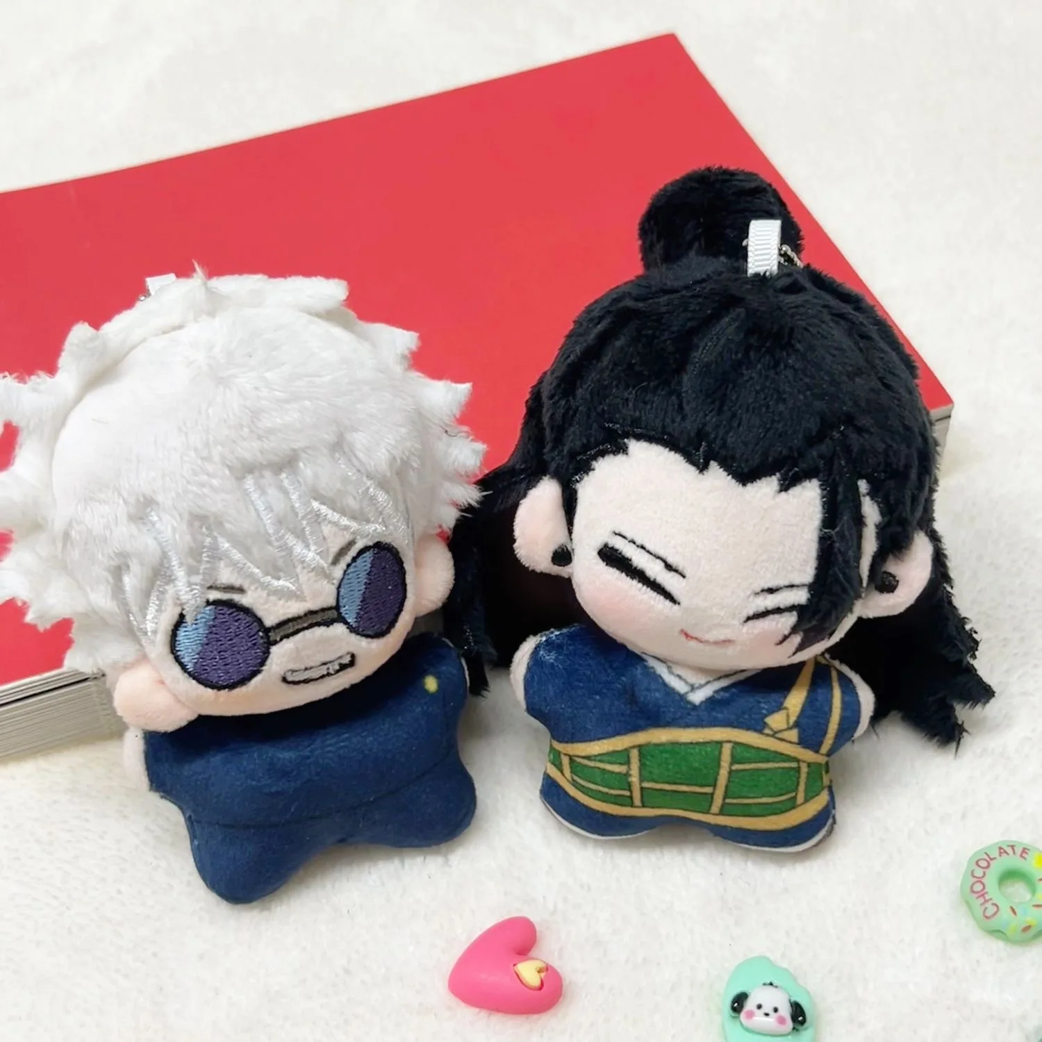 10cm Anime Gojo Satoru Geto Suguru Plushie Dolls Geto Cosplay Plush Doll Toys Pendants Keychain Birthday Xmas Gift
10cm Anime Gojo Satoru Geto Suguru Plushie Dolls Geto Cosplay Plush Doll Toys Pendants Keychain Birthday Xmas Gift