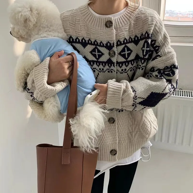 Retro Knitted Sweater Women's Loose Outerwear Spring Autumn Japanese Style Lazy Style Floral Embroidery Casual Long Sleeve Top
Retro Knitted Sweater Women's Loose Outerwear Spring Autumn Japanese Style Lazy Style Floral Embroidery Casual Long Sleeve Top