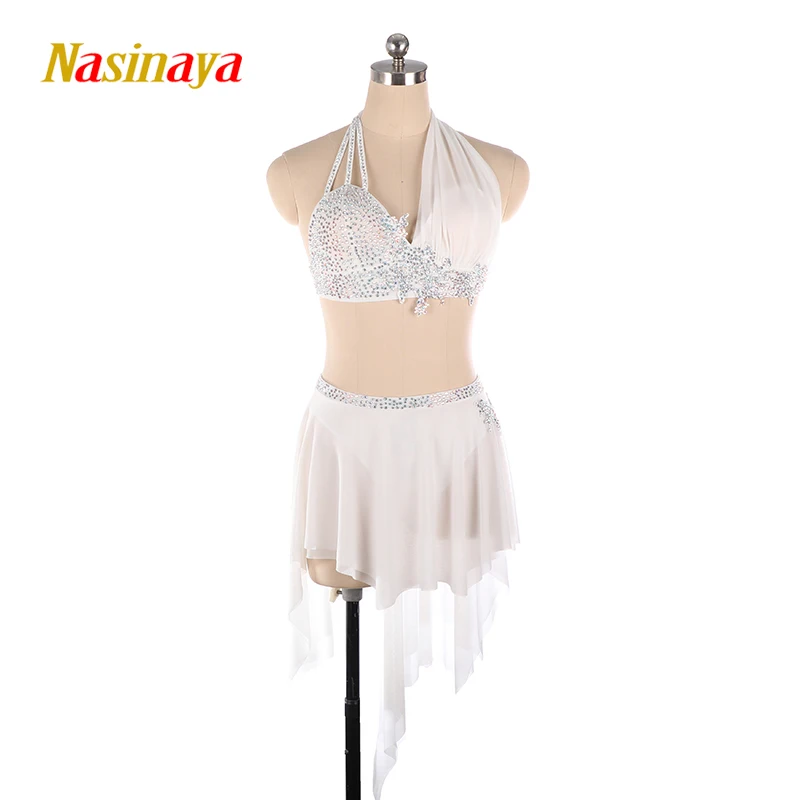 Figure Skating Suit Sleeveless White Rhinestone Sexy Children'S Custom Skirt Performance Dress
Figure Skating Suit Sleeveless White Rhinestone Sexy Children'S Custom Skirt Performance Dress