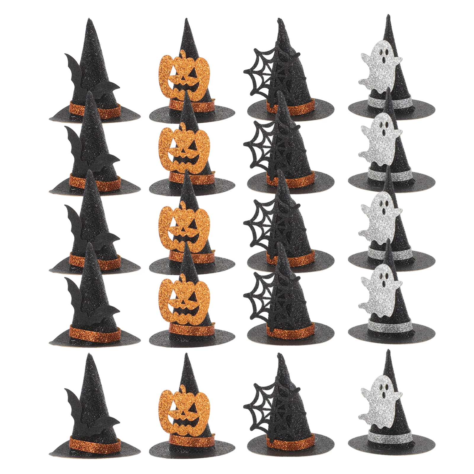 24 Pcs Halloween Party Decorations Wizard Hat Favor Table Witch Bottle Toppers Glitter Cloth Cap 
24 Pcs Halloween Party Decorations Wizard Hat Favor Table Witch Bottle Toppers Glitter Cloth Cap
