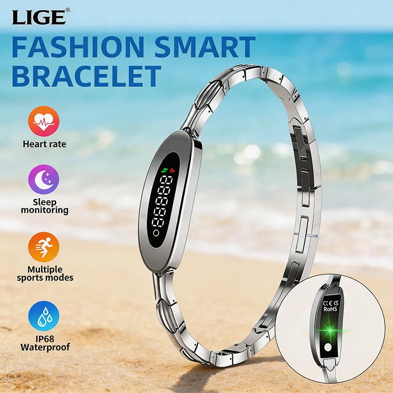 2026 LIGE Fashion Smart Watch Daily Monitoring Smart Wristband Wearable Sports Bracelet IP68 Waterproof Smart watches for women
2026 LIGE Fashion Smart Watch Daily Monitoring Smart Wristband Wearable Sports Bracelet IP68 Waterproof Smart watches for women