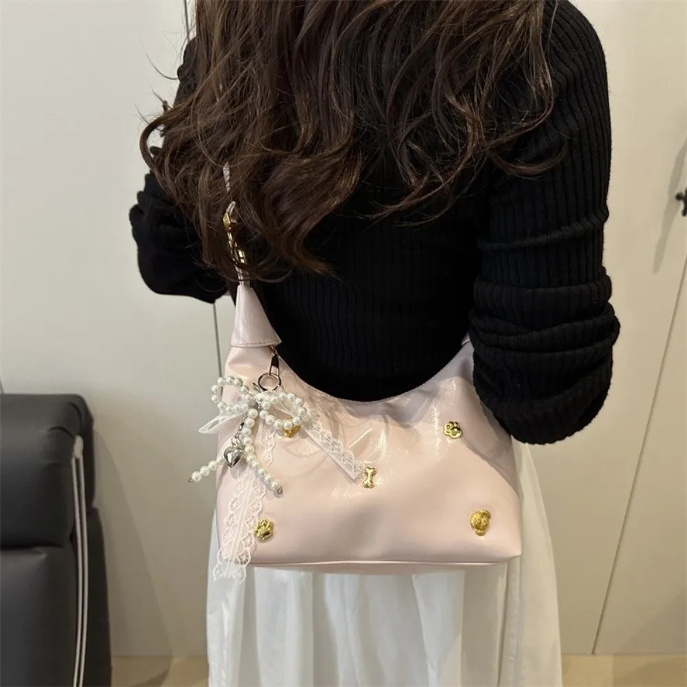 Casual Luxury Bow Pearls Shoulder Bags Leisure Versatile Leather Crossbody Bags Commute Temperament Women's Handbags Girls
Casual Luxury Bow Pearls Shoulder Bags Leisure Versatile Leather Crossbody Bags Commute Temperament Women's Handbags Girls