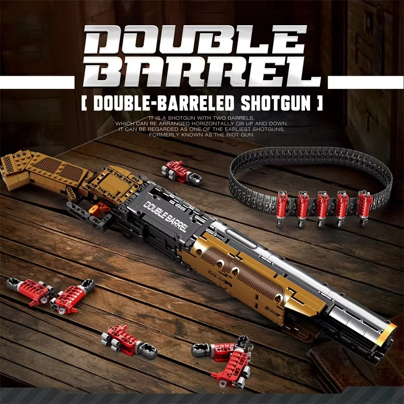 933 Pieces Dual Mode Hunting Shotgun Construction Kit, MOC Brick Model for Shelf, DIY Unique Present for Collectors.
933 Pieces Dual Mode Hunting Shotgun Construction Kit, MOC Brick Model for Shelf, DIY Unique Present for Collectors.