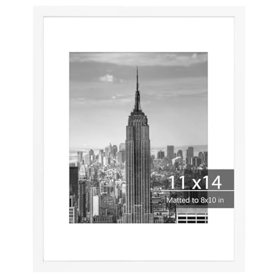 11x14 Picture Frame Wood Display Photo Frames 8x10 With Mat or 11x14 Without Mat for Gallery Wall Decoration, White
11x14 Picture Frame Wood Display Photo Frames 8x10 With Mat or 11x14 Without Mat for Gallery Wall Decoration, White