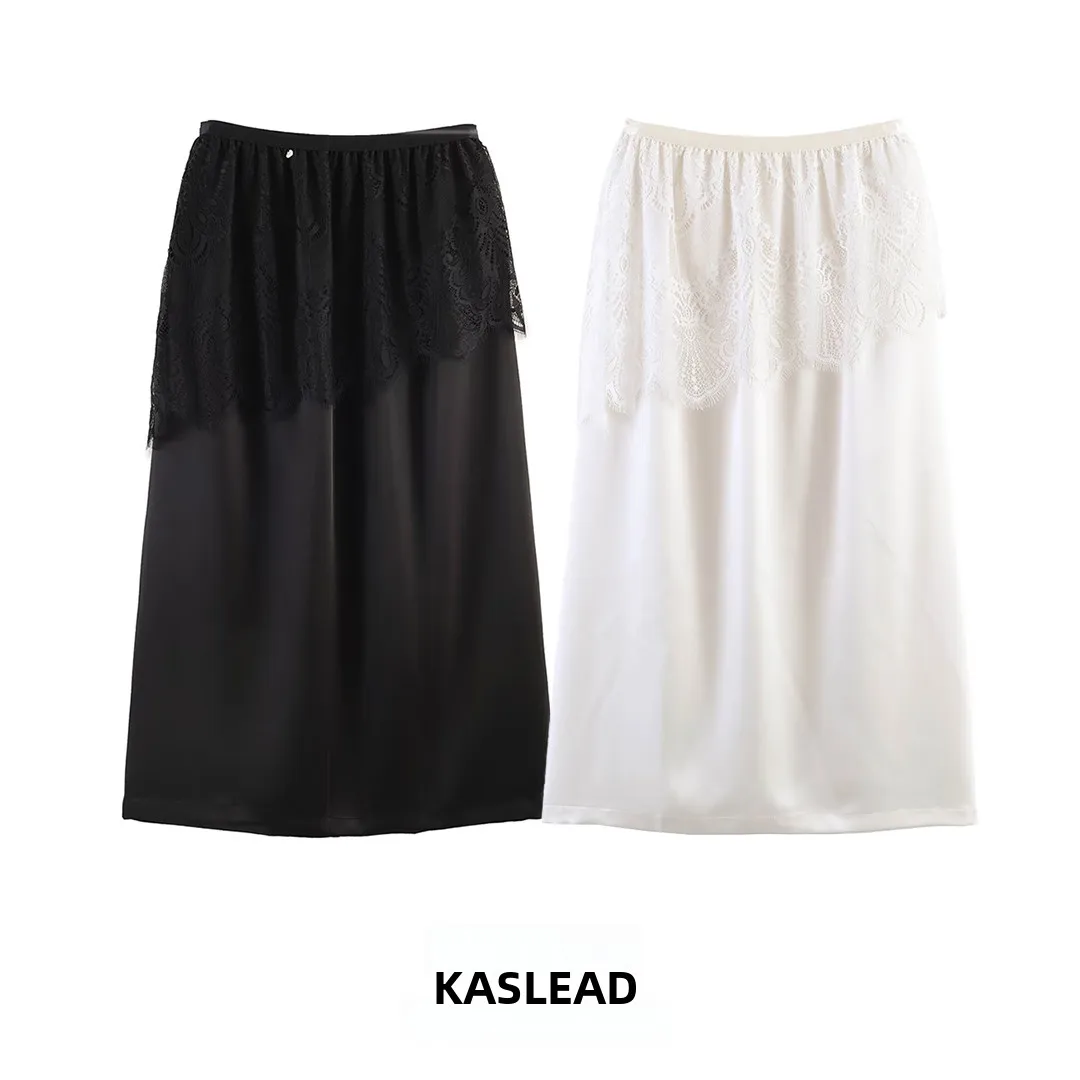 KASLEAD New Fashionable Women's Lace Skirt Elastic Waist Asymmetrical Polyester Fabric Summer Season Girls' Style Detail
KASLEAD New Fashionable Women's Lace Skirt Elastic Waist Asymmetrical Polyester Fabric Summer Season Girls' Style Detail