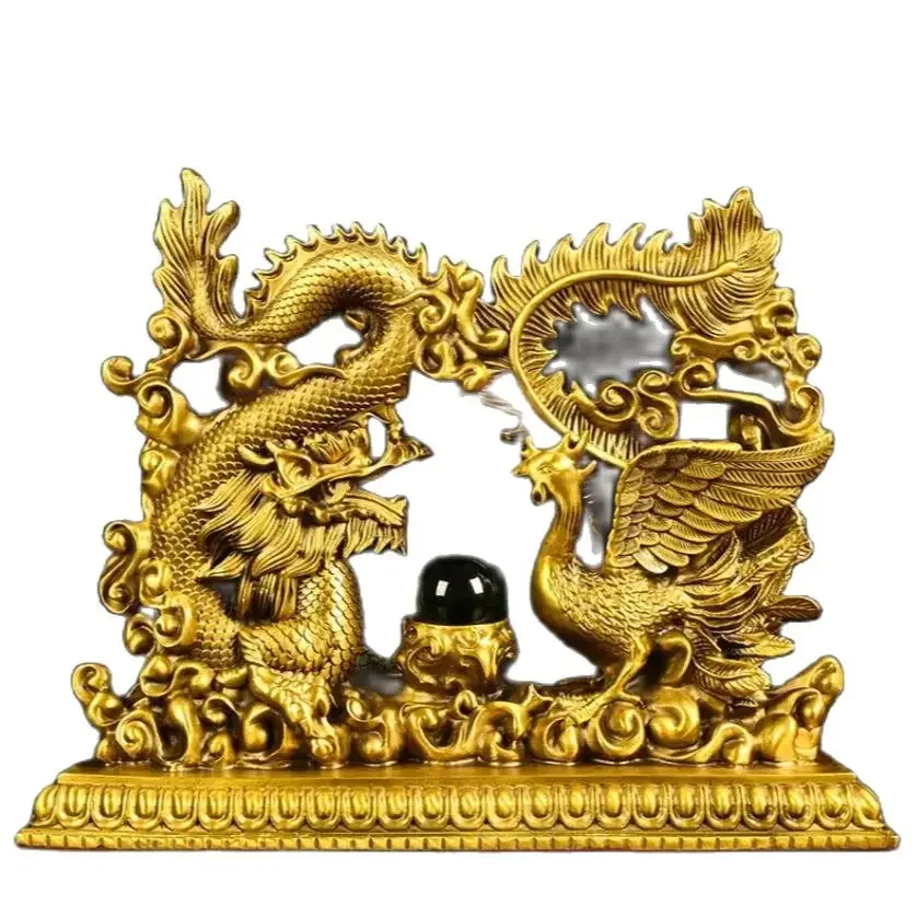 Metal Dragon and Phoenix Chengxiang Home Decoration Ornaments Decorative Home and Office Cultural and Creative Decoration
Metal Dragon and Phoenix Chengxiang Home Decoration Ornaments Decorative Home and Office Cultural and Creative Decoration
