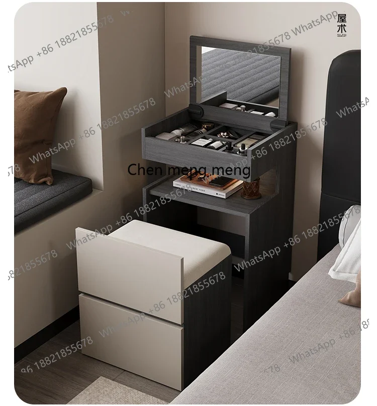 Italian minimalist solid wood dresser small 50cm bedroom bedside corner storage cabinet walnut makeup table
Italian minimalist solid wood dresser small 50cm bedroom bedside corner storage cabinet walnut makeup table