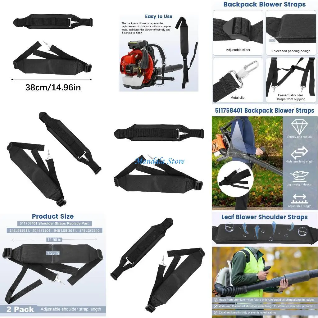 U2JC 511758401 Shoulder Straps Optimizes Comfort During Long Time Blower Operation
U2JC 511758401 Shoulder Straps Optimizes Comfort During Long Time Blower Operation