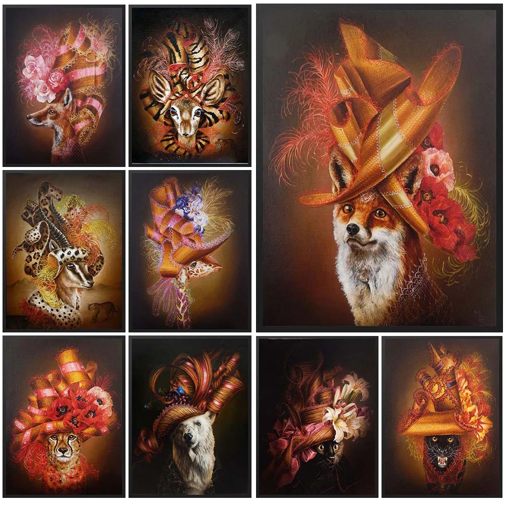 Funny Wild Animals Fox Goat with Flowers Posters Wall Pictures For Living Room Nordic Poster Wall Art Canvas Painting Unframed
Funny Wild Animals Fox Goat with Flowers Posters Wall Pictures For Living Room Nordic Poster Wall Art Canvas Painting Unframed